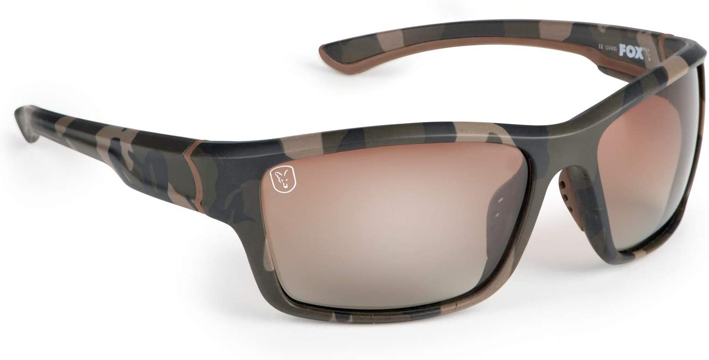 Fox Chunk Khaki Polarised Sunglasses Grey Lens NEW Carp Fishing CSN041 