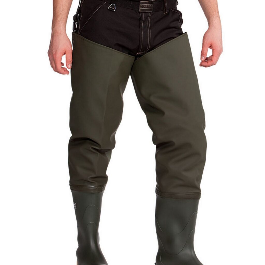 OCEAN THIGH WADERS STUDDED SOLE Mainwarings Fishing